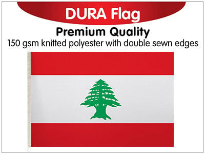 Lebanon Knitted Poly Dura Flag