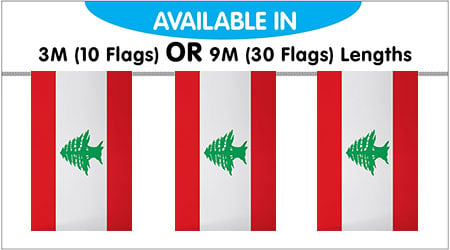Lebanon String Bunting Flag