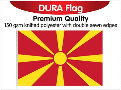 Macedonia Knitted Poly Dura Flag