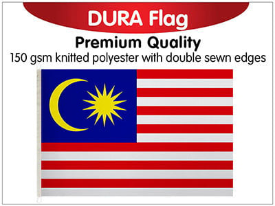 Malaysia Knitted Poly Dura Flag