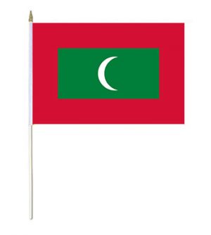 Maldives Hand Waver Flag