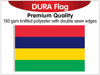 Mauritius Knitted Poly Dura Flag