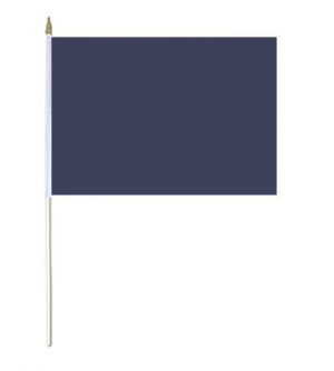 Navy Blue Solid Colour Hand Waver Flag