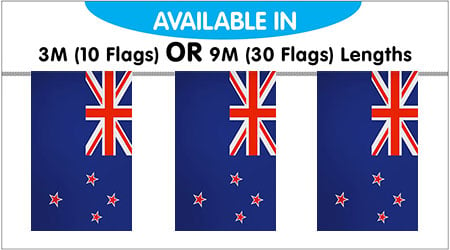 New Zealand String Bunting Flag