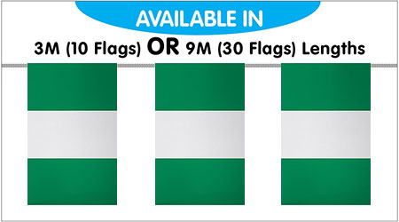 Nigeria String Bunting Flag