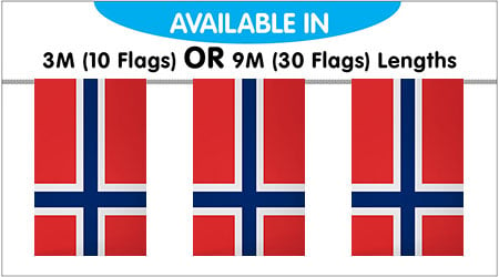 Norway String Bunting Flags