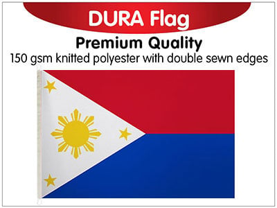 Philippines Knitted Poly Dura Flag