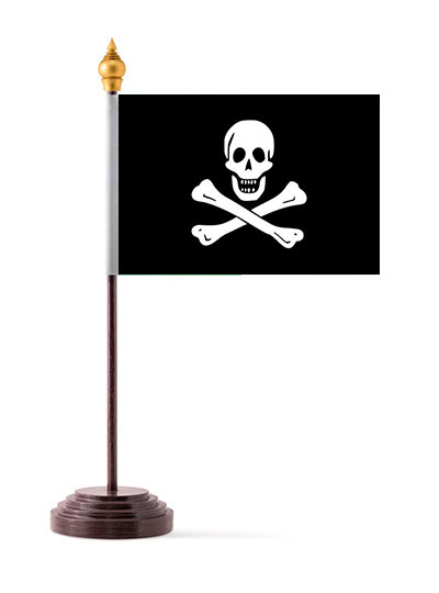 Pirate Jolly Rodger Table Flag
