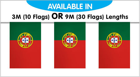 Portugal String Bunting Flags