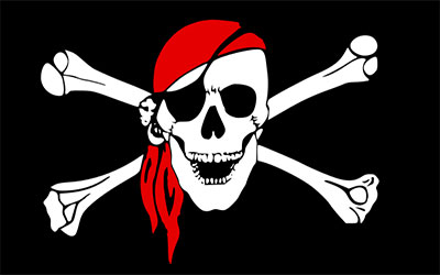 Red Bandanna Pirate Flag 150 x 90cm