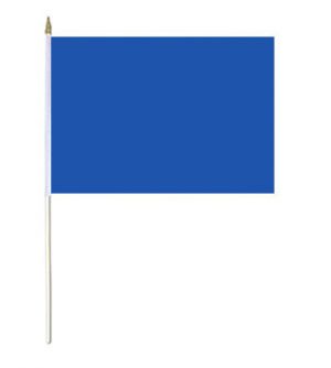 Royal Blue Solid Colour Hand Waver Flag