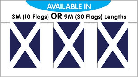 Scotland String Bunting Flag Navy Blue