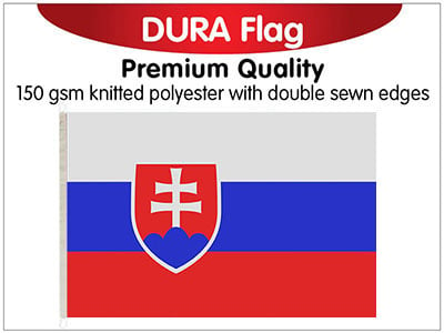 Slovakia Knitted Poly Dura Flag