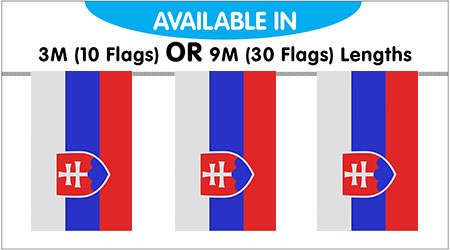 Slovakia String Bunting Flags