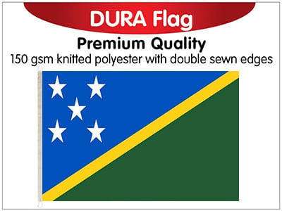 Solomon Islands Knitted Poly Dura Flag
