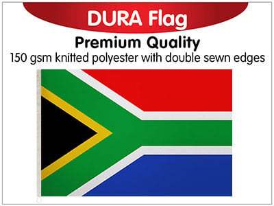 South Africa Knitted Poly Dura Flag