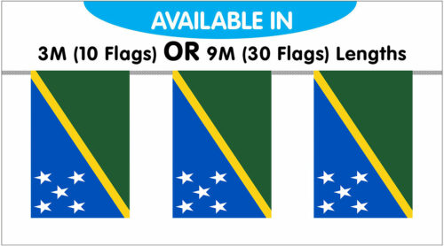 Soloman Islands String Bunting Flags