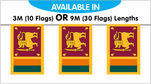 Sri Lanka String Bunting Flag