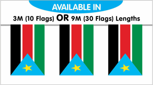 Sudan South String Bunting Flag