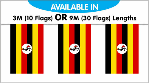 Uganda String Bunting Flags