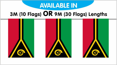 Vanuatu String Bunting Flags