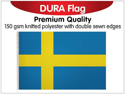 Sweden Slovakia Knitted Poly Dura Flag