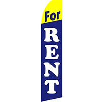 For Rent Advertising Feather Flag