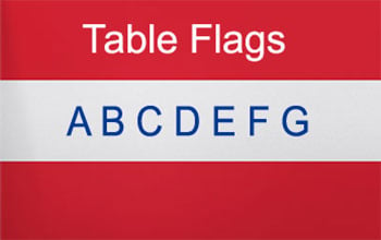 Table Flags - Countries A to G