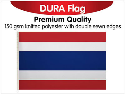 Thailand Knitted Poly Dura Flag