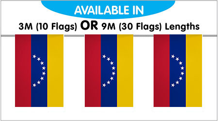 Venezuela String Bunting Flag