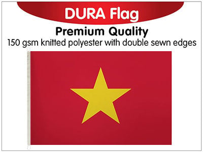 Vietnam Knitted Poly Dura Flag