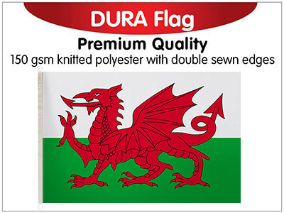 Wales Knitted Poly Dura Flag