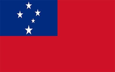 Western Samoa National Flag